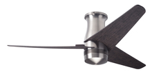 Modern Fan Co. VEL-FM-BN-48-EB-NL-RC - Velo Flush DC Fan; Bright Nickel Finish; 48" Ebony Blades; No Light; Handheld Remote Control