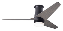 Modern Fan Co. VEL-FM-DB-48-GY-853-WC - Velo Flush DC Fan; Dark Bronze Finish; 48" Graywash Blades; 17W LED; Wall Control