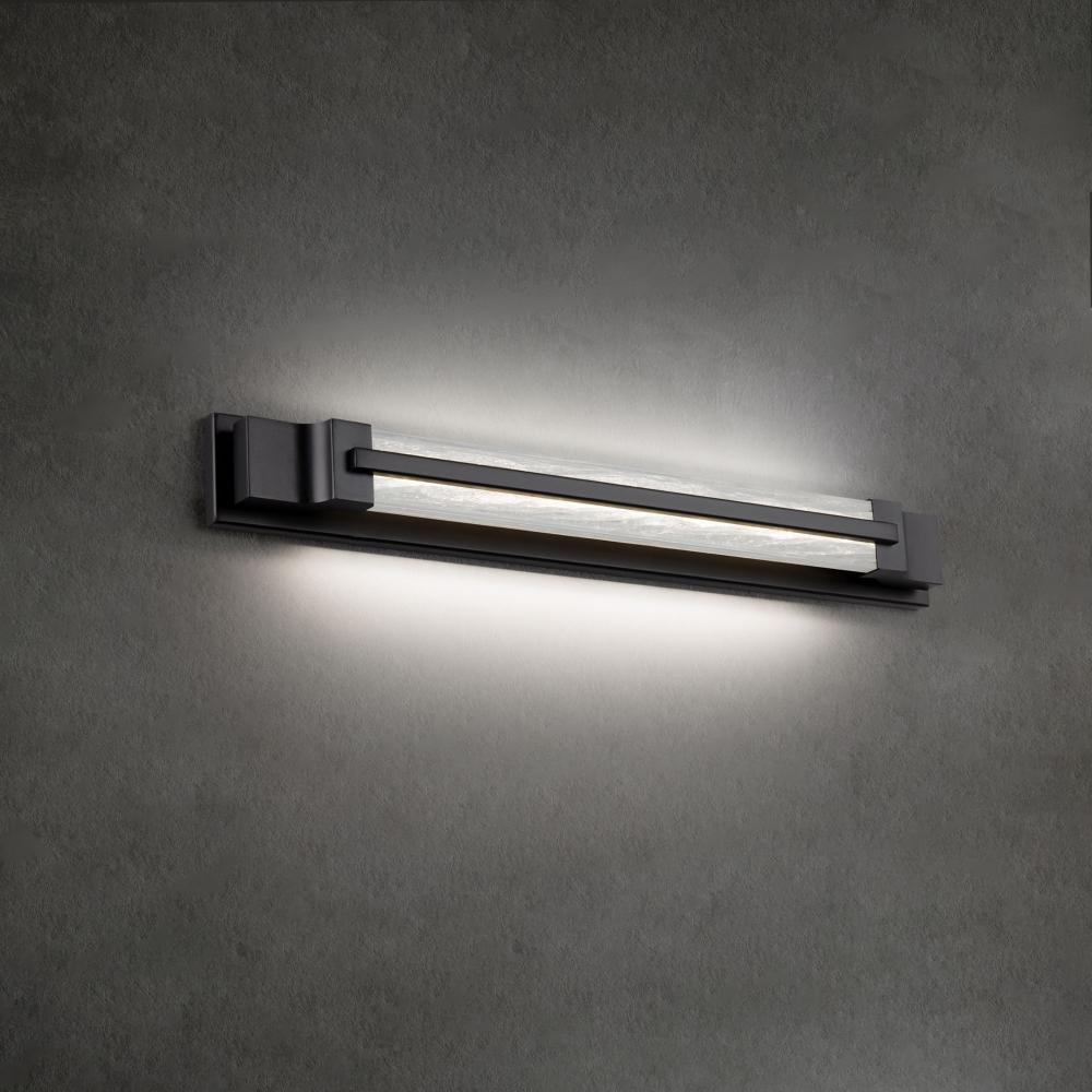 Aberdeen 28in LED 3000K/3500K/4000K 120V Bath Vanity & Wall Light in Brushed Nickel