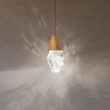 Schonbek Beyond BPD20207OH-PN - Martini 1 Light LED 3000K/3500K/4000K 120V-277V Mini Pendant in Polished Nickel with Optic Haze Qu