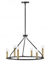 Lark Canada 83155BK - Medium Single Tier Chandelier