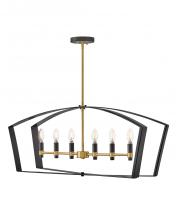 Lark Canada 83645BK - Large Six Light Linear