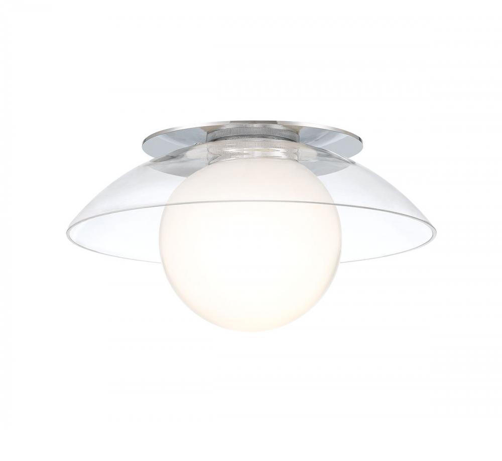 Ancona, Small 1 Light Ceiling / Wall Mount, Chrome