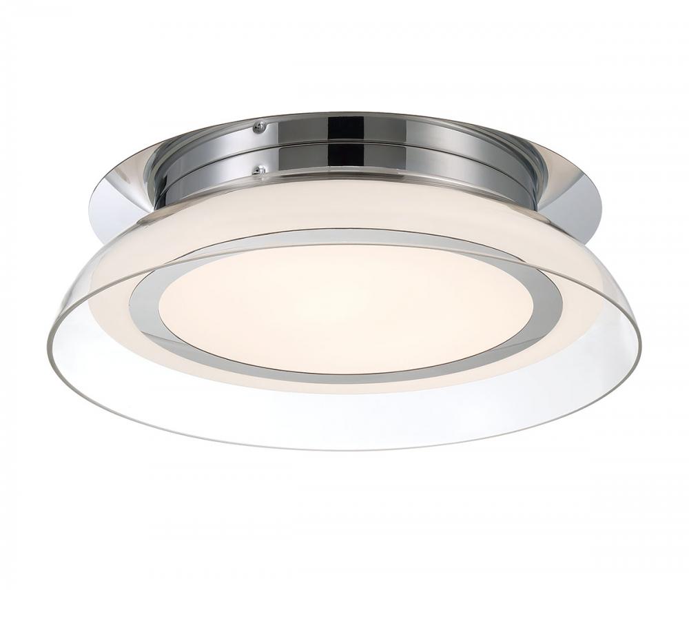 Pescara, Large LED Ceiling Mount, Chrome