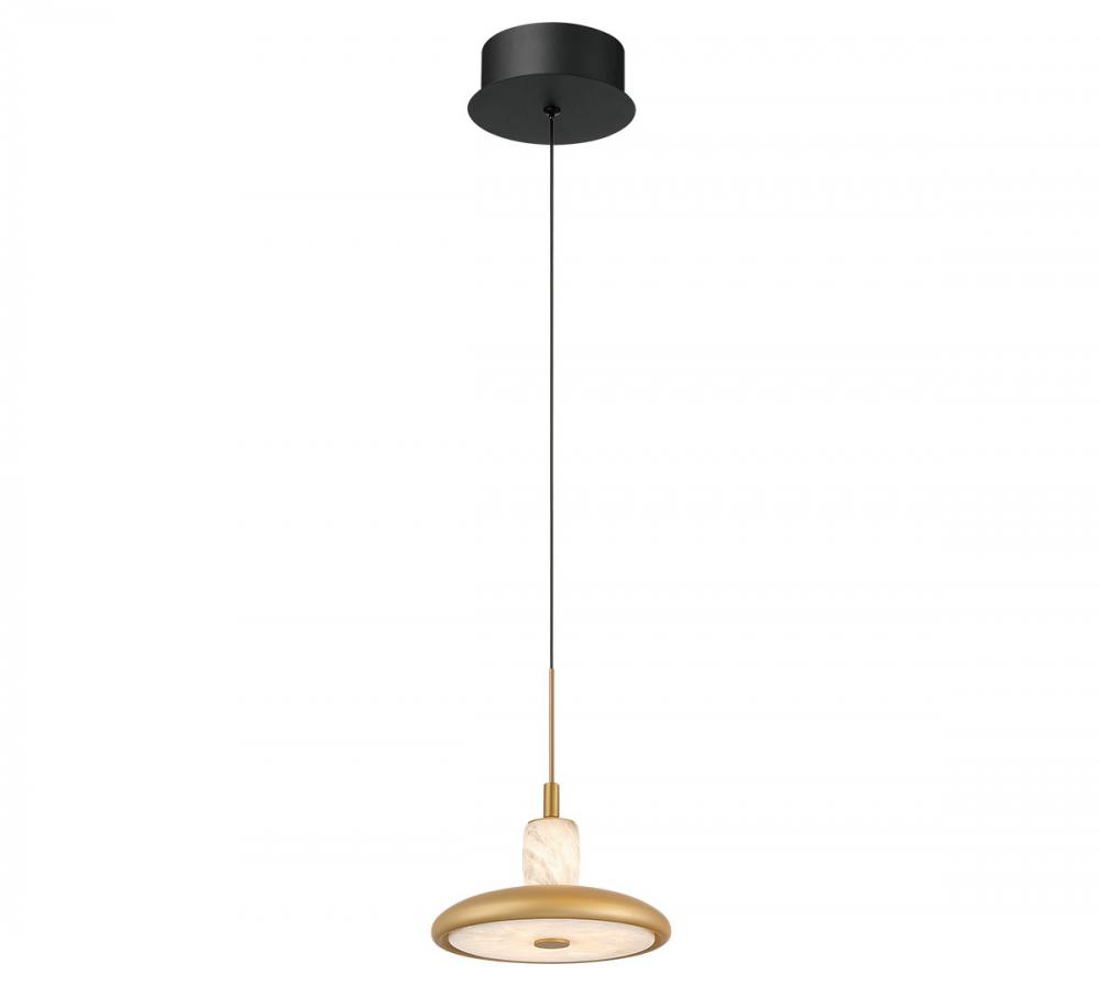 Mantova, 1 Light LED Pendant, Matte Black