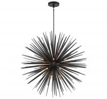 Lib & Co. CA 10130-06 - Trapani, 18 Light Grand Chandelier, Metallic Black