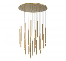 Lib & Co. CA 10145-07 - Amalfi, 25 Light Round LED Chandelier, Plated Brushed Gold