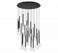 Lib & Co. CA 10146-02 - Positano, 25 Light Round LED Chandelier, Matte Black