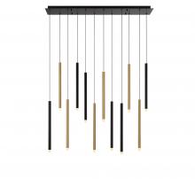 Lib & Co. CA 10149-023 - Amalfi, 12 Light Linear LED Chandelier, Mixed