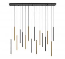 Lib & Co. CA 10151-023 - Amalfi, 16 Light Linear LED Chandelier, Mixed