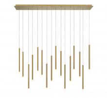 Lib & Co. CA 10151-07 - Amalfi, 16 Light Linear LED Chandelier, Plated Brushed Gold