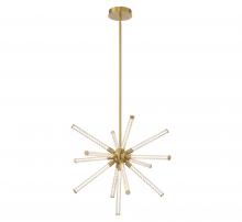 Lib & Co. CA 10153-07 - Volterra, Small LED Chandelier, Plated Brushed Gold