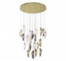 Lib & Co. CA 10167-023-07 - Sorrento, 21 Light Round LED Chandelier, Mixed, Gold Canopy