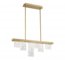 Lib & Co. CA 10173-014 - Siena, 6 Light Linear LED Chandelier, Brushed Gold