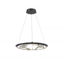 Lib & Co. CA 10175-015 - Nettuno, Small LED Chandelier, Metallic Brushed Grey