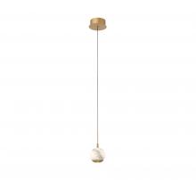 Lib & Co. CA 10202-030 - Baveno, 1 Light LED Pendant, Painted Antique Brass