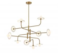 Lib & Co. CA 12053-037 - Teramo, 10 Light LED Chandelier, Brushed Brass