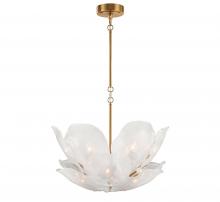 Lib & Co. CA 12054-039 - Corato, 12 Light Chandelier, Brushed Brass with Translucent White Glass