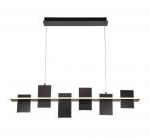 Lib & Co. CA 12081-036 - Affilato, 6 Light Linear LED Chandelier, Satin Black