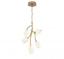 Lib & Co. CA 12088-03 - Belluno, 5 Light LED Pendant, Champagne Gold