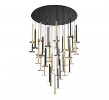 Lib & Co. CA 12106-023 - Piatto, 44 Light Round LED Chandelier, Mixed