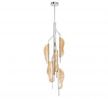 Lib & Co. CA 12116-018 - Savona, 6 Light LED Grand Chandelier, Amber