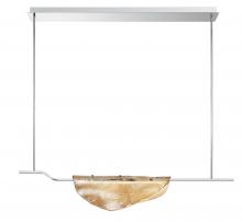 Lib & Co. CA 12117-018 - Savona, 1 Light Linear LED Chandelier, Amber