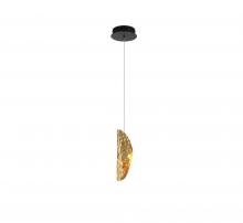 Lib & Co. CA 12166-020-02 - Sorrento, 1 Light LED Pendant, Copper, Black Canopy