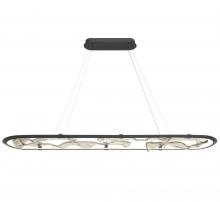 Lib & Co. CA 12175-040 - Nettuno 72" Oval LED Chandelier, 
Painted Brushed Grey