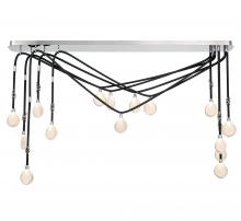 Lib & Co. CA 12177-02 - Bellissima, 15 Light Linear Chandelier, Black Sleeves