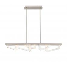 Lib & Co. CA 12178-041 - Arezzo, Small Linear LED Chandelier, 
Painted Brushed Champagne