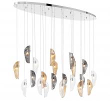 Lib & Co. CA 12220-023-01 - Sorrento, 22 Light Oval LED Chandelier, Mixed,Chrome Canopy