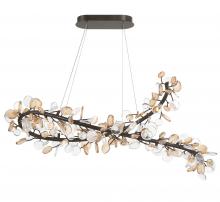 Lib & Co. CA 12223-043 - Pisa, 22 Light Ovalval LED Chandelier, Black with Gold Accent