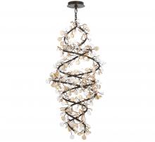 Lib & Co. CA 12224-043 - Pisa, 40 Light LED Grand Chandelier, Black with Gold Accent