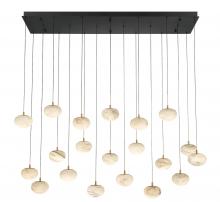 Lib & Co. CA 12247-02 - Calcolo, 20 light Rectangular LED Chandelier, Matte Black