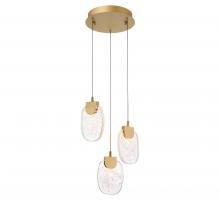 Lib & Co. CA 12288-030 - Castelo, 3 Light LED Pendant, Painted Antique Brass