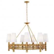 Varaluz 360C09FG - Nevis 9-Lt Chandelier - French Gold