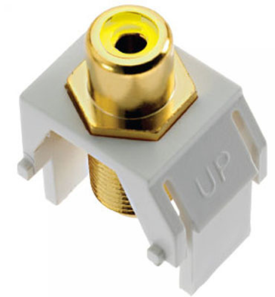 adorne? Composite Video RCA to F-Connector, White