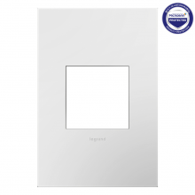 Legrand AWP1G2WH6 - adorne® Gloss White One-Gang Screwless Wall Plate with Microban®