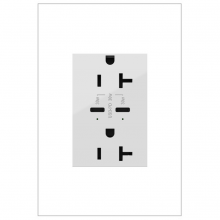 Legrand ARTRUSB20PD30W4 - adorne® 20A Tamper-Resistant Ultra-Fast Plus Power Delivery USB Type-C/C Outlet, Plus-Size, White