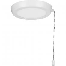 Progress P260002-028-30 - AirPro 7&#34; 1-Light Satin White Integrated LED Transitional Edgelit Ceiling Fan Light Kit and Opal