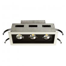 WAC US MT-3LD311R-F940-BK - Mini Multiple LED Three Light Remodel Housing with Trim and Light Engine