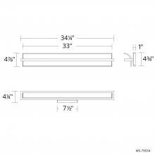 WAC US WS-79534-30-BK - Shard Bath & Wall Sconce