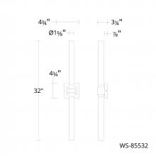 WAC US WS-85532-40-BN - Ripple Bath & Wall Sconce