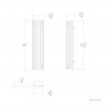 WAC US WS-W17524-40-BK - Moline Outdoor Wall Sconce