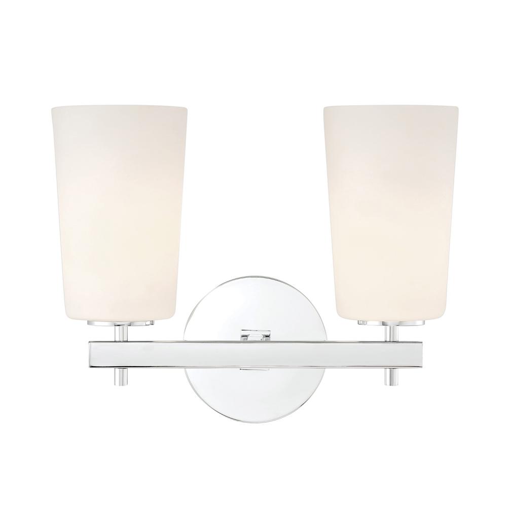 Colton 2 Light Polished Chrome Bathroom Vanity