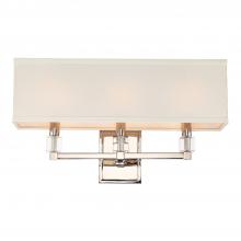 Crystorama 8883-PN - Dixon 3 Light Polished Nickel Bathroom Vanity