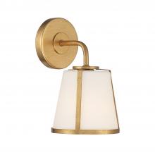 Crystorama FUL-911-GA - Fulton 1 Light Antique Gold Sconce