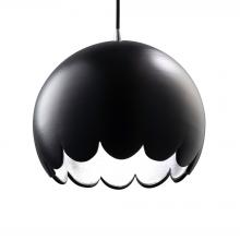 Justice Design Group CER-6470-CRB-CROM-BKCD - Scallop Pendant