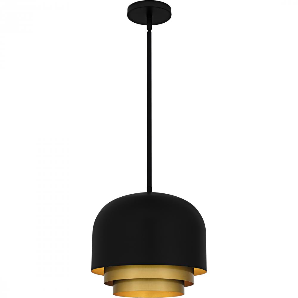 Frankie 3-Light Matte Black Pendant